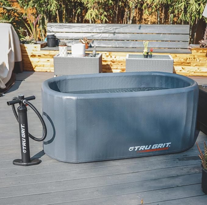 Tru Grit Cold Plunge Tub with 1HP Chiller